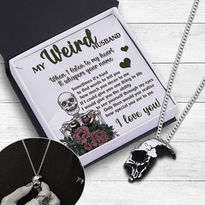Skull Necklace - Skull - To My Weird Husband - How Special You Are To Me - Ukgnag14001