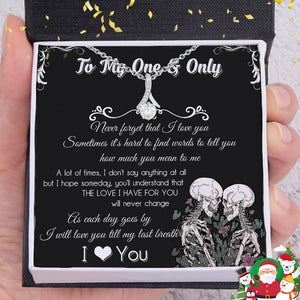 Alluring Beauty Necklace - Skull - To My One And Only - The Love I Have For You - Ukgnga13006
