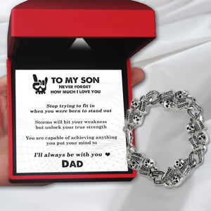 Skull Chain - Skull - To My Son - I'll Always Be With You - Ukgbzt16003