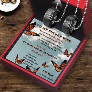 Couple Pendant Necklaces - Butterfly - To My Future Wife - I Love You For All That You Are - Ukgnw25003