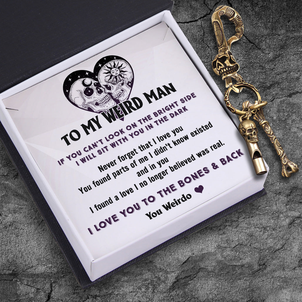Skull Keychain Holder - Skull - To My Man - Never Forget That I Love You - Ukgkci26013
