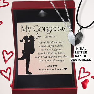 Personalised Magnetic Love Necklaces - Family - To My Gorgeous - Your Forever & Always - Ukgnni13003