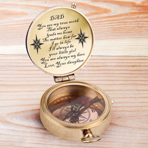 Engraved Compass - Family - To Dad - You Are My True North - Ukgpb18022