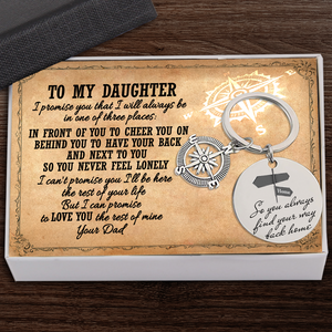 Compass Keychain - Family - To My Daughter - Love You The Rest Of My Life - Ukgkw17002