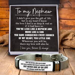 Fashion Bracelet - Family - To My Nephew - Wherever You Will Be, There My Love Will Also Be - Ukgbe27006