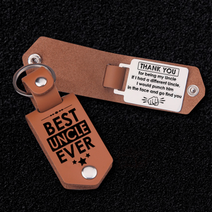 Message Leather Keychain - Family - To My Uncle - I Love You - Ukgkeq29003