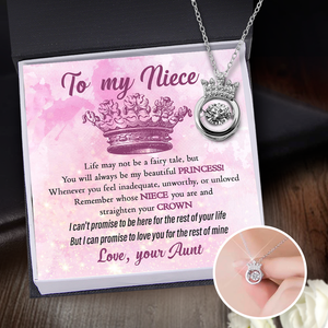 Crown Necklace - Family - To My Niece - Life May Not Be A Fairy Tale, But You Will always Be My Beautiful Princess - Ukgnzq28002