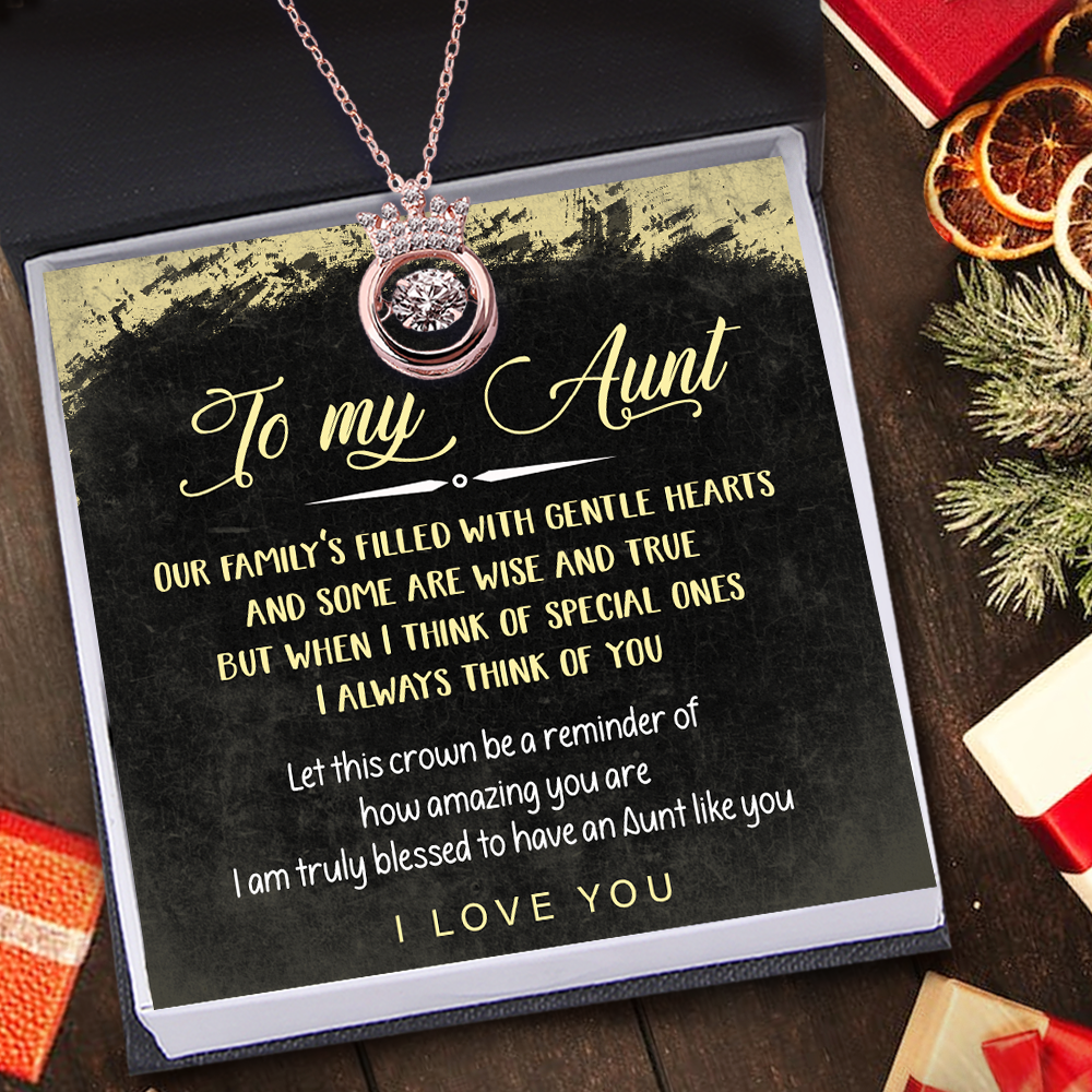Crown Necklace - Family - To My Aunt - I Always Think Of You - Ukgnzq30005