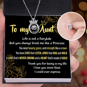 Crown Necklace - Family - To My Aunt - Thank You For Being In My Life - Ukgnzq30001