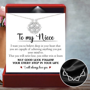 Lucky Necklace - Family - To My Niece - I Will Always Love You - Ukgnng28003