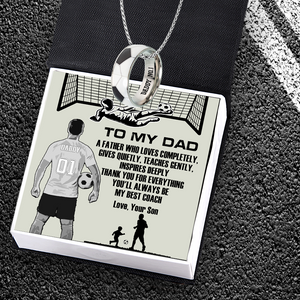 Football Pendant Necklace - Football - To My Dad - Thank You For Everything - Ukgnfh18001