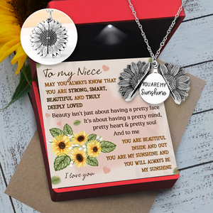 Sunflower Necklace - Family - To My Niece - I Love You - Ukgns28001