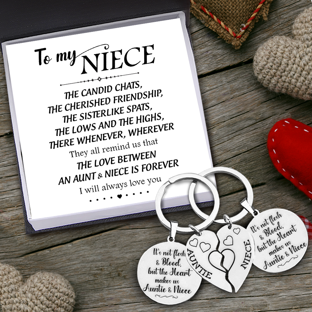 Couple Keychains - Family - To My Niece - I Will Always Love You - Ukgkes28001