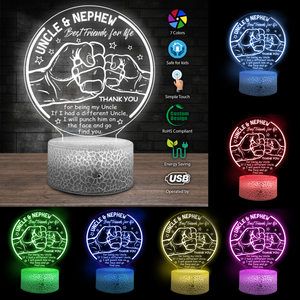 3D Led Light - Family - To My Uncle - Best Friends For Life - Ukglca29003