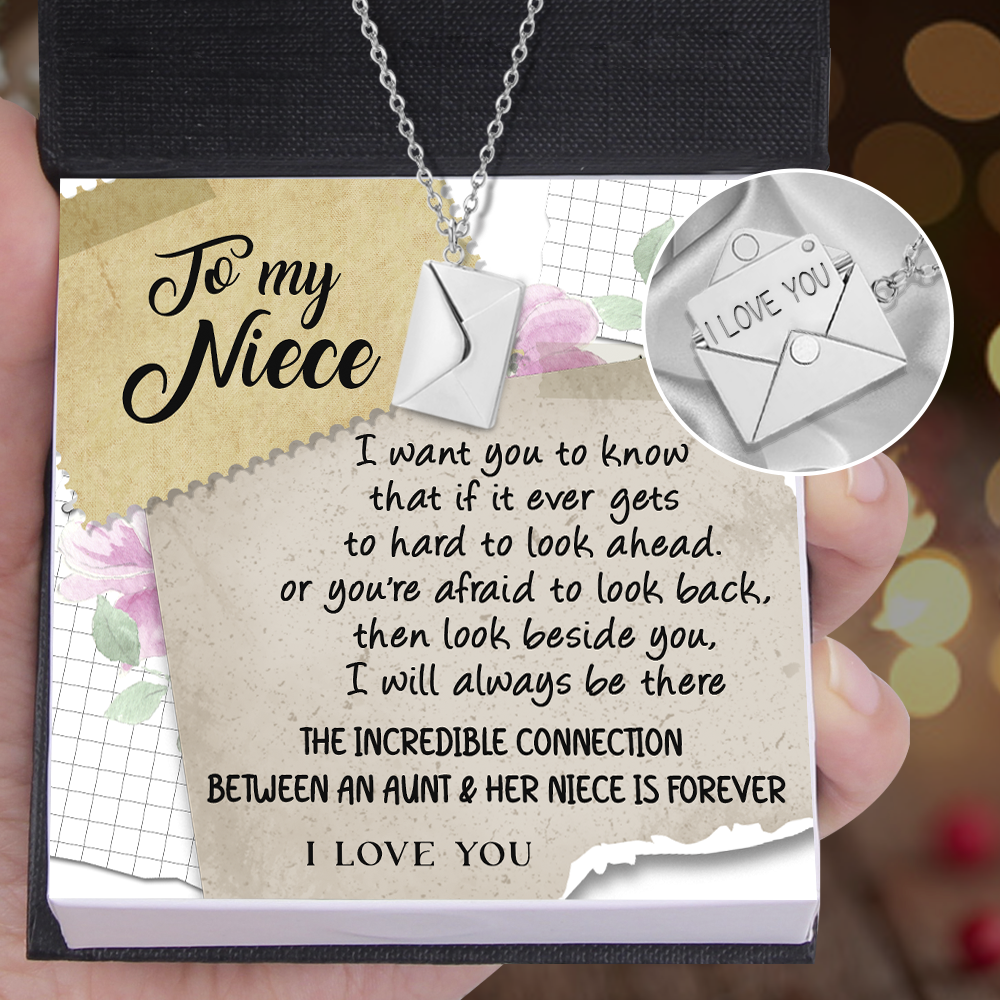Love Letter Necklace - Family - To My Niece - I Will Always Be There - Ukgnny28004