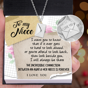 Love Letter Necklace - Family - To My Niece - I Will Always Be There - Ukgnny28004