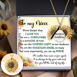 Sunflower Necklace - Family - To My Niece - You Are A Sunflower In A World Full Of Roses - Ukgns28007