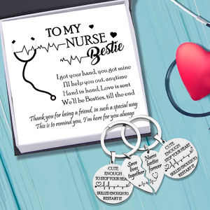 Couple Keychains - Nurse - To My Bestie - Thank You For Being A Friend - Ukgkes33001