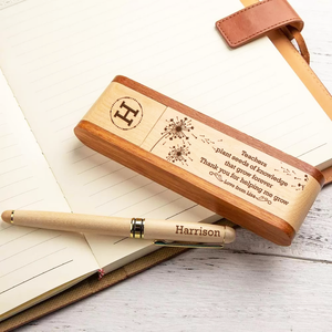 Wooden Pen Case - Teacher - To My Teacher - Thank You For Helping Me Grow - Ukgzb31001