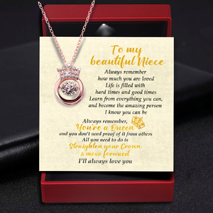 Crown Necklace - Family - To My Niece - Always Remember, You're A Queen - Ukgnzq28001