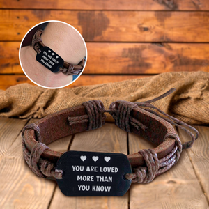 Leather Cord Bracelet - Family - To My Nephew - I Will Always Love You - Ukgbr27002