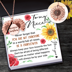Sunflower Necklace - Family - To My Niece - Never Forget That You Are My Sunshine - Ukgns28008