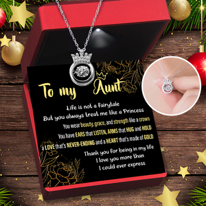 Crown Necklace - Family - To My Aunt - Thank You For Being In My Life - Ukgnzq30001