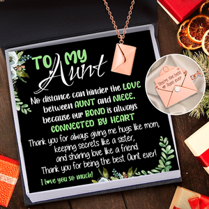 Love Letter Necklace - Family - To My Aunt - I Love You So Much - Ukgnny30004