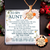 Hidden Message Daisy Necklace - Family - To My Aunt - I Don't Know What I Did To Deserve A Special Aunt Like You - Ukgngi30005