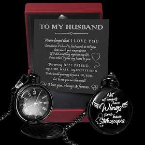 Engraved Pocket Watch - Nurse - To My Husband - I Love You, Always & Forever - Ukgwa14002