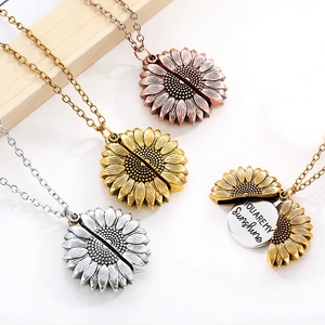 Sunflower Necklace - Family - To My Niece - Always Believe In Yourself You Are Amazing Just The Way You Are - Ukgns28006