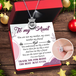 Crown Necklace - Family - To My Aunt - You Are The Rarest Type Of Woman - Ukgnzq30006