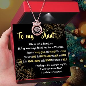 Crown Necklace - Family - To My Aunt - Thank You For Being In My Life - Ukgnzq30001