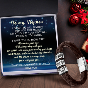 Leather Bracelet - Family - To My Nephew - I'll Always Play With You - Ukgbzl27009