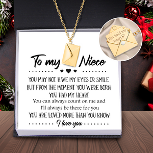 Love Letter Necklace - Family - To My Niece - You Are Loved More Than You Know - Ukgnny28002