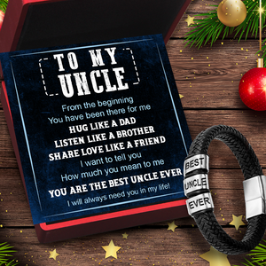 Leather Bracelet - Family - To My Uncle - I Will Always Need You In My Life - Ukgbzl29001