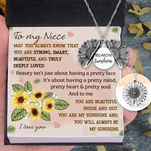Sunflower Necklace - Family - To My Niece - I Love You - Ukgns28001