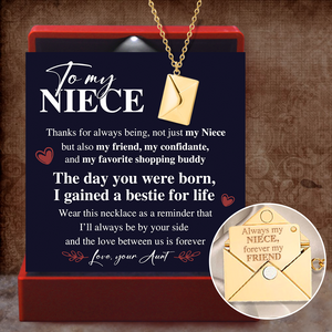 Love Letter Necklace - Family - To My Niece - The Love Between Us Is Forever - Ukgnny28005