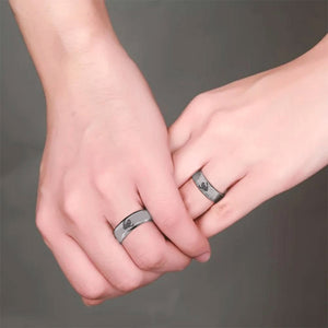 Couple Skeleton Ring - Skull & Tattoo - To My Soulmate - Love You To The Moon & Back - Ukgrld13001