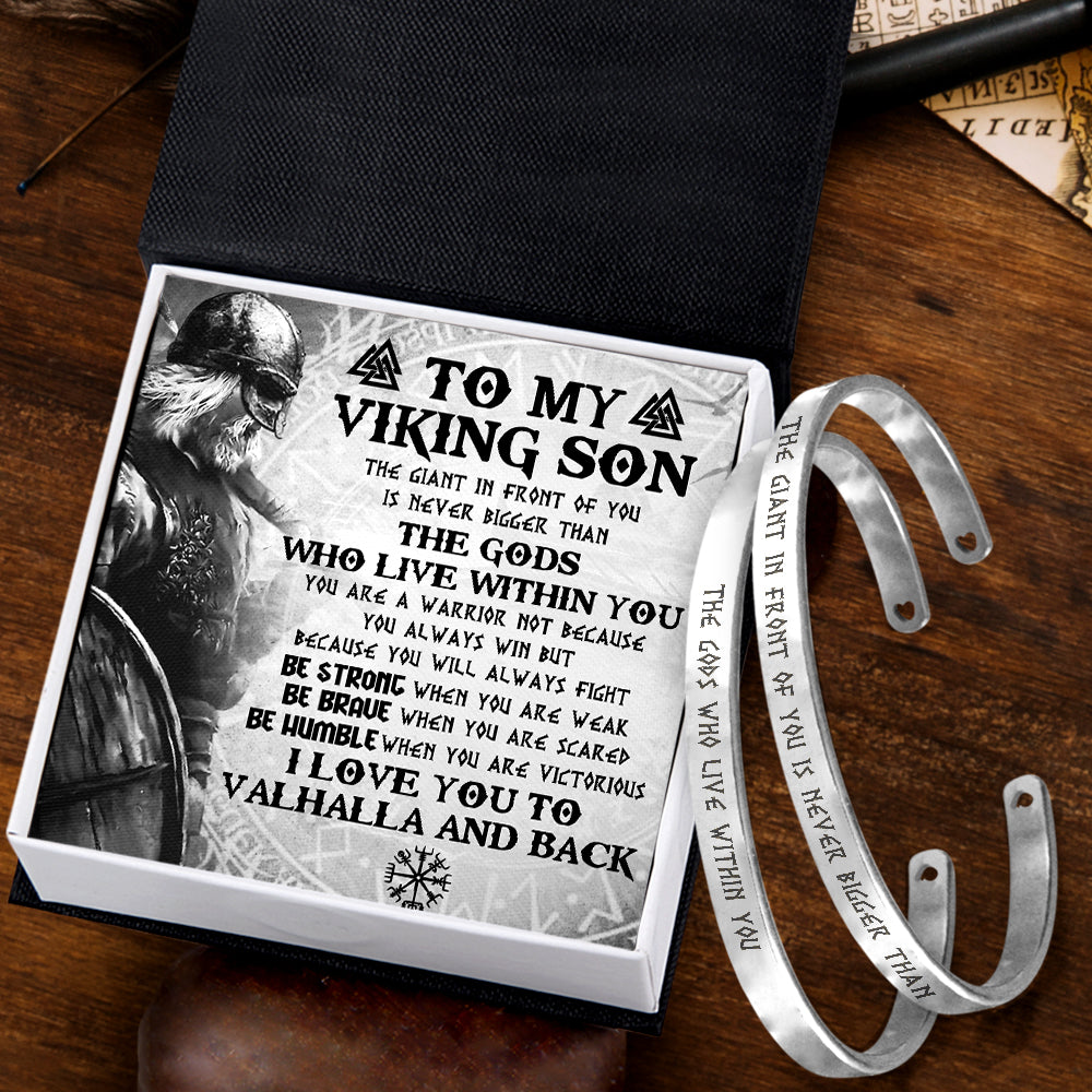 Viking Couple Bracelets - Viking - My Viking Son - I Love You To Valhalla And Back - Ukgbt16001