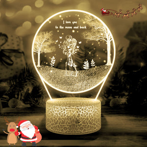 3D Led Light - Skull - To Couple - I Love You To The Moon And Back - Ukglca26010