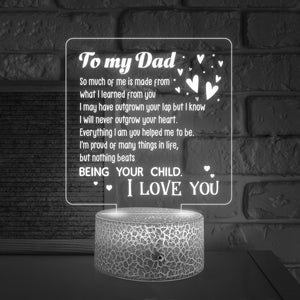 3D Led Light - Family - To My Dad - I Will Never Outgrow Your Heart - Ukglca18023