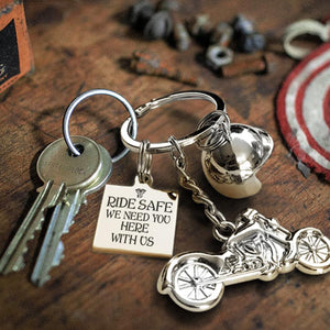 Classic Bike Keychain - To My Daddy - Ride Safe We Need You Here With Us - Ukgkt18002 - Love My Soulmate