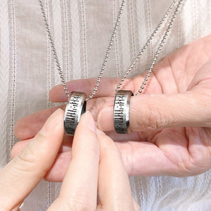 Couple Rune Ring Necklaces - Viking - I Love You - Ukgndx00000
