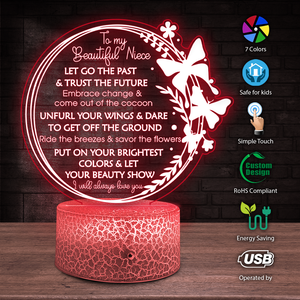 3D Led Light - Family - To My Niece - I Will Always Love You - Ukglca28011