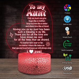 3D Led Light - Family - To My Aunt - Having You As My Aunt Has Been Such A Blessing In My Life - Ukglca30002