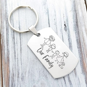 Dog Tag Keychain - Family - To My Husband - I Love You Forever & Always - Ukgkn14004