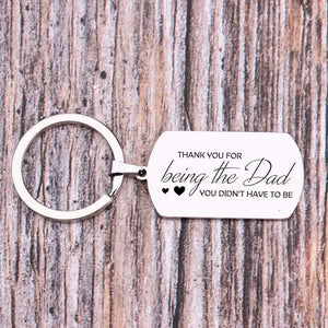 Dog Tag Keychain - Thank You For Being The Dad - Ukgkn18001 - Love My Soulmate