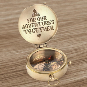Engraved Compass - Biker - For Our Adventures Together - Ukgpb26005 - Love My Soulmate