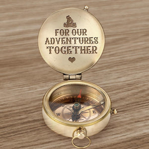 Engraved Compass - Biker - For Our Adventures Together - Ukgpb26005 - Love My Soulmate